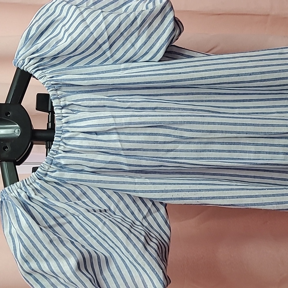Striped Off-Shoulder Dress - Picture 2 of 3